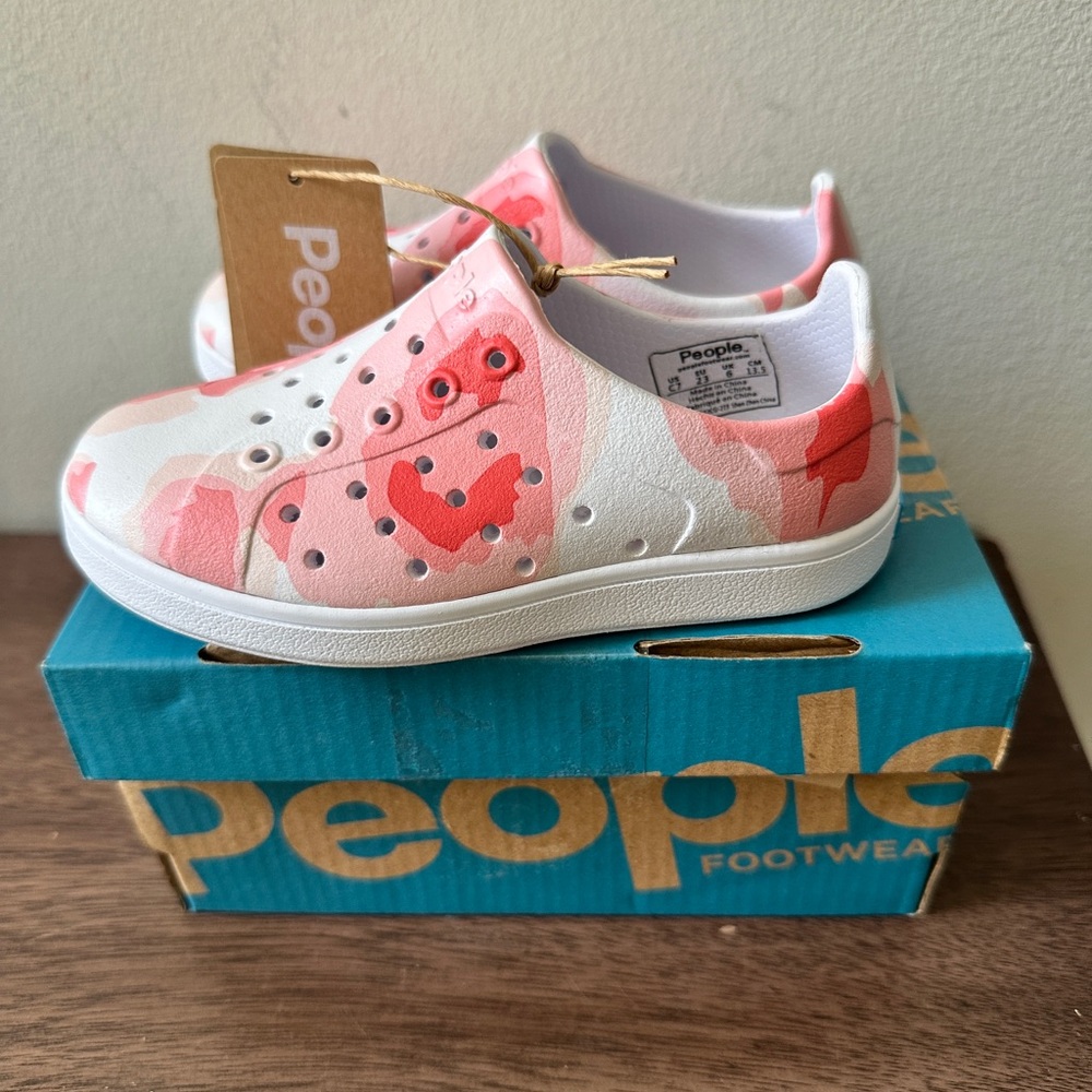 Kids Pink Camo Slip-On Shoe People Footwear